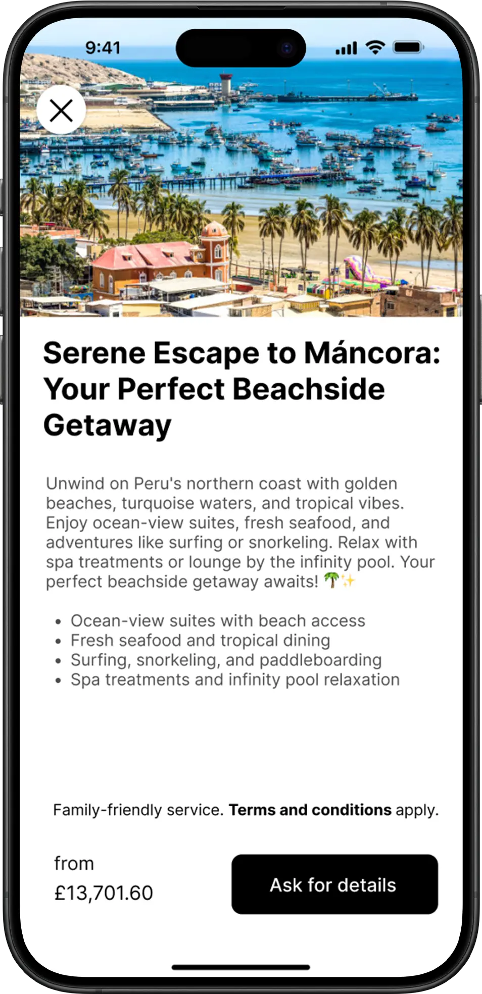 Premium packages and experiences