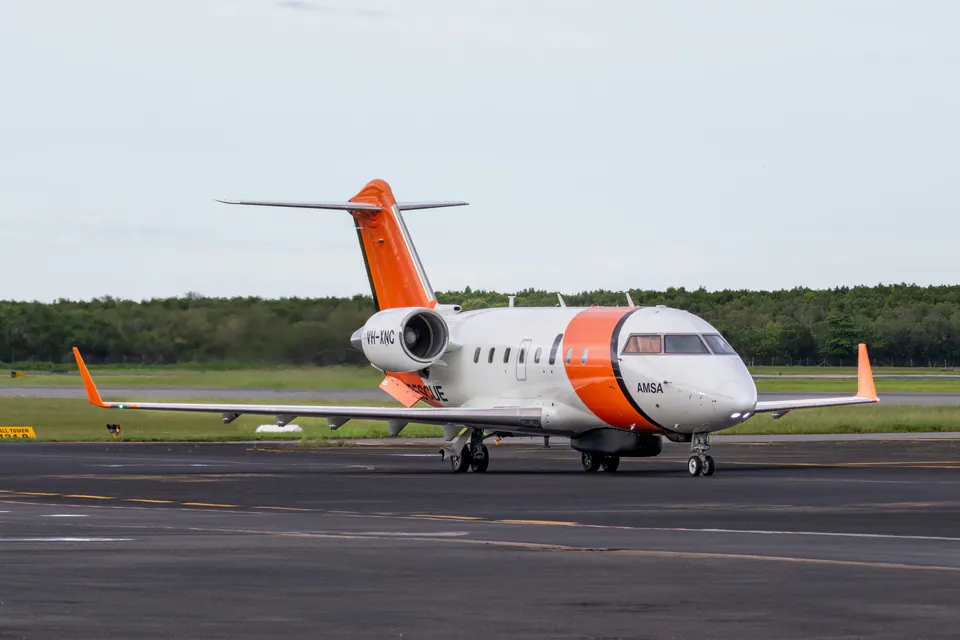 Private jet selected for the route